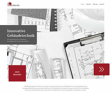 Webschmiede Referenz - S&P Gebäudetechnik GmbH - Screenshot