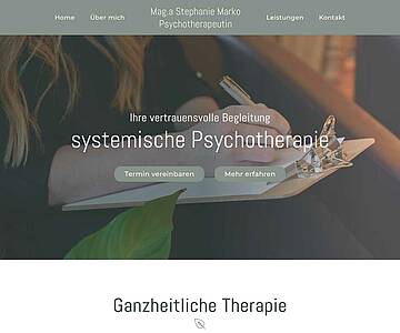 Webschmiede Referenz - Psychotherapie Marko - Screenshot