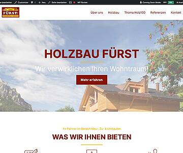 Webschmiede Referenz - Holzbau Fürst - Screenshot