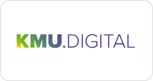 Logo der Initiative KMU.DIGITAL für die digitale Transformation von kleinen und mittleren Unternehmen in Deutschland.